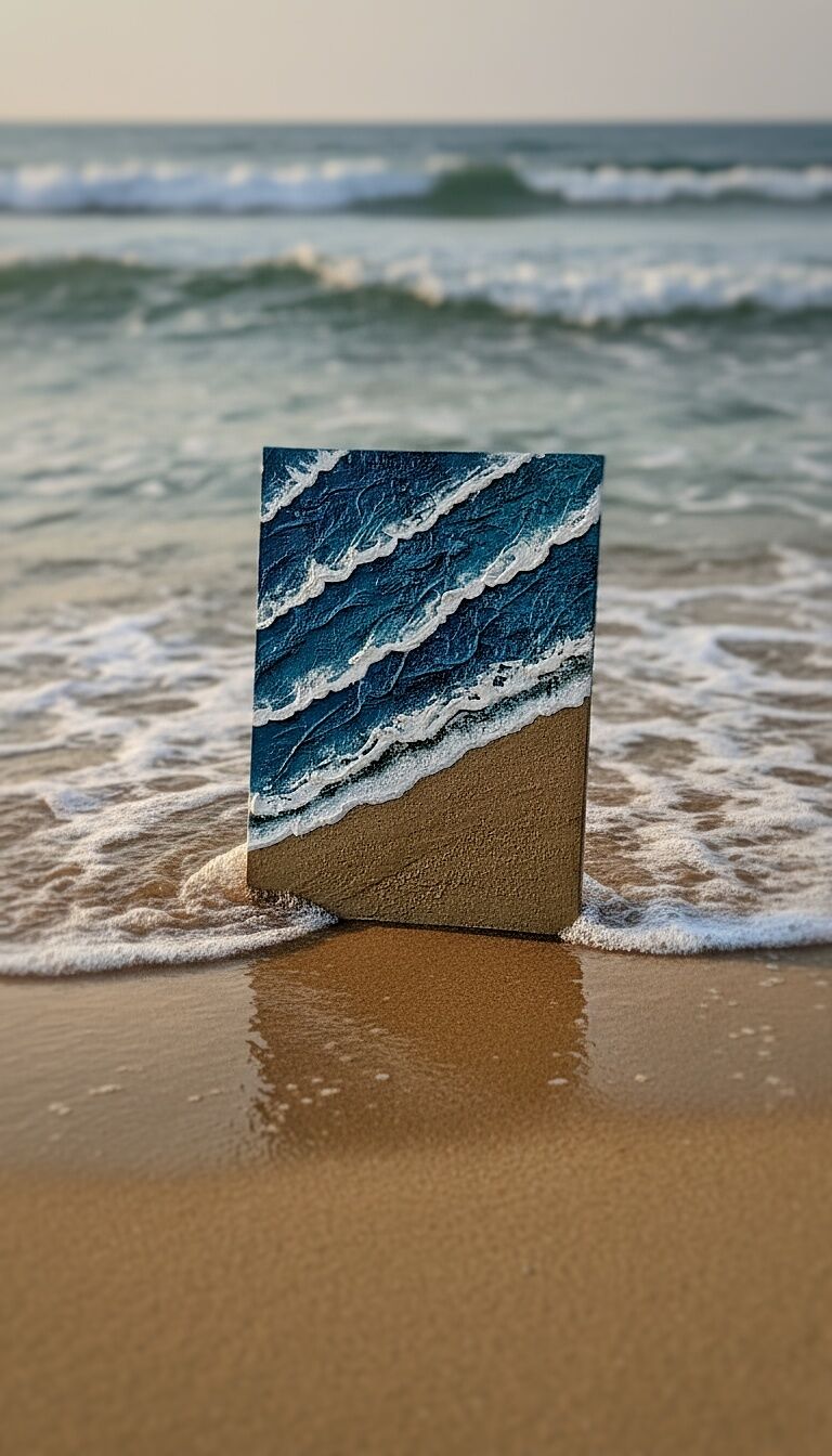 Painted with acrylic Sea Painted with acrylic Sea