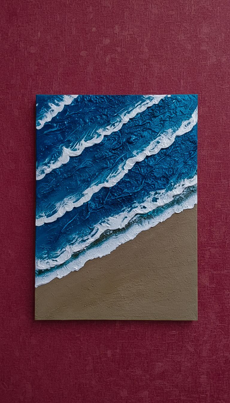 Painted with acrylic Sea Painted with acrylic Sea